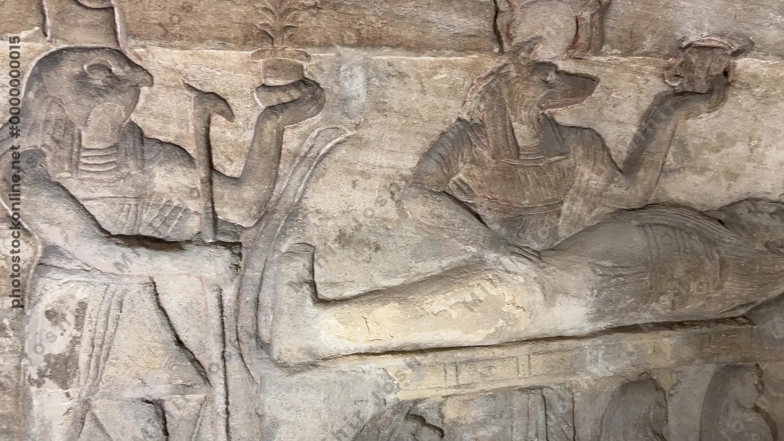 Relief of Anubis mummifying a body, Catacombs of Kom El Shoqafa, Alexandria