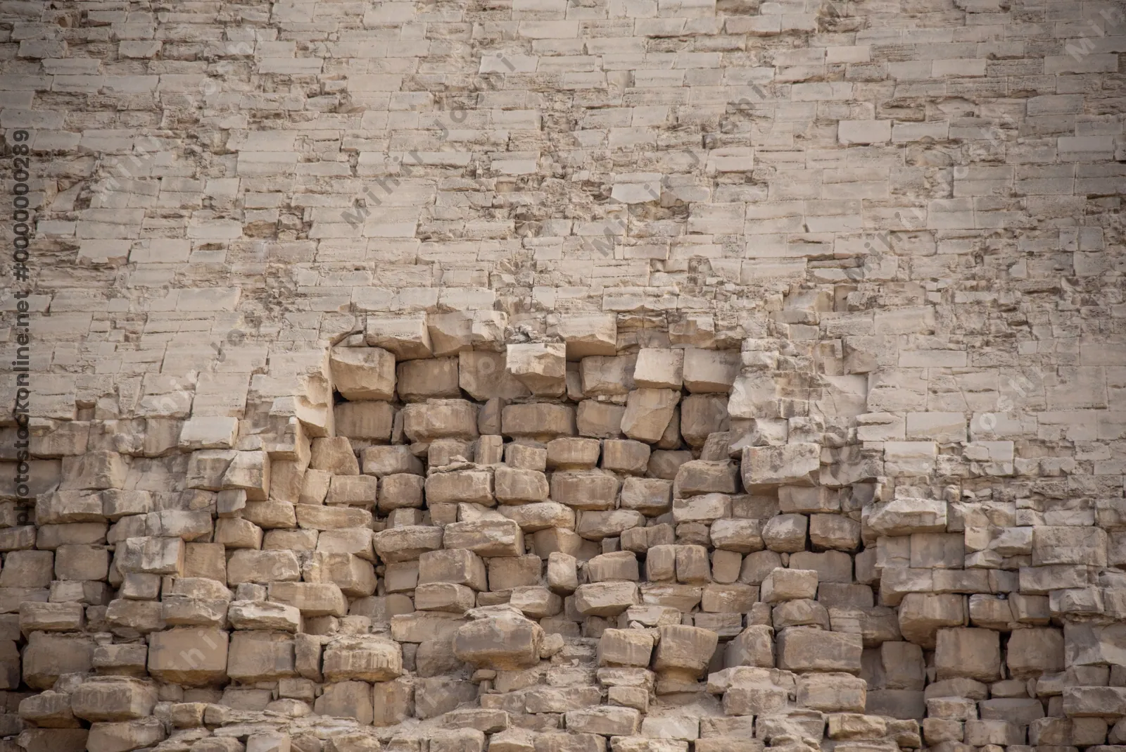The Bent Pyramid at Dahshur, built by Pharaoh Sneferu during the Old Kingdom, shows a unique change in angle midway up its structure.