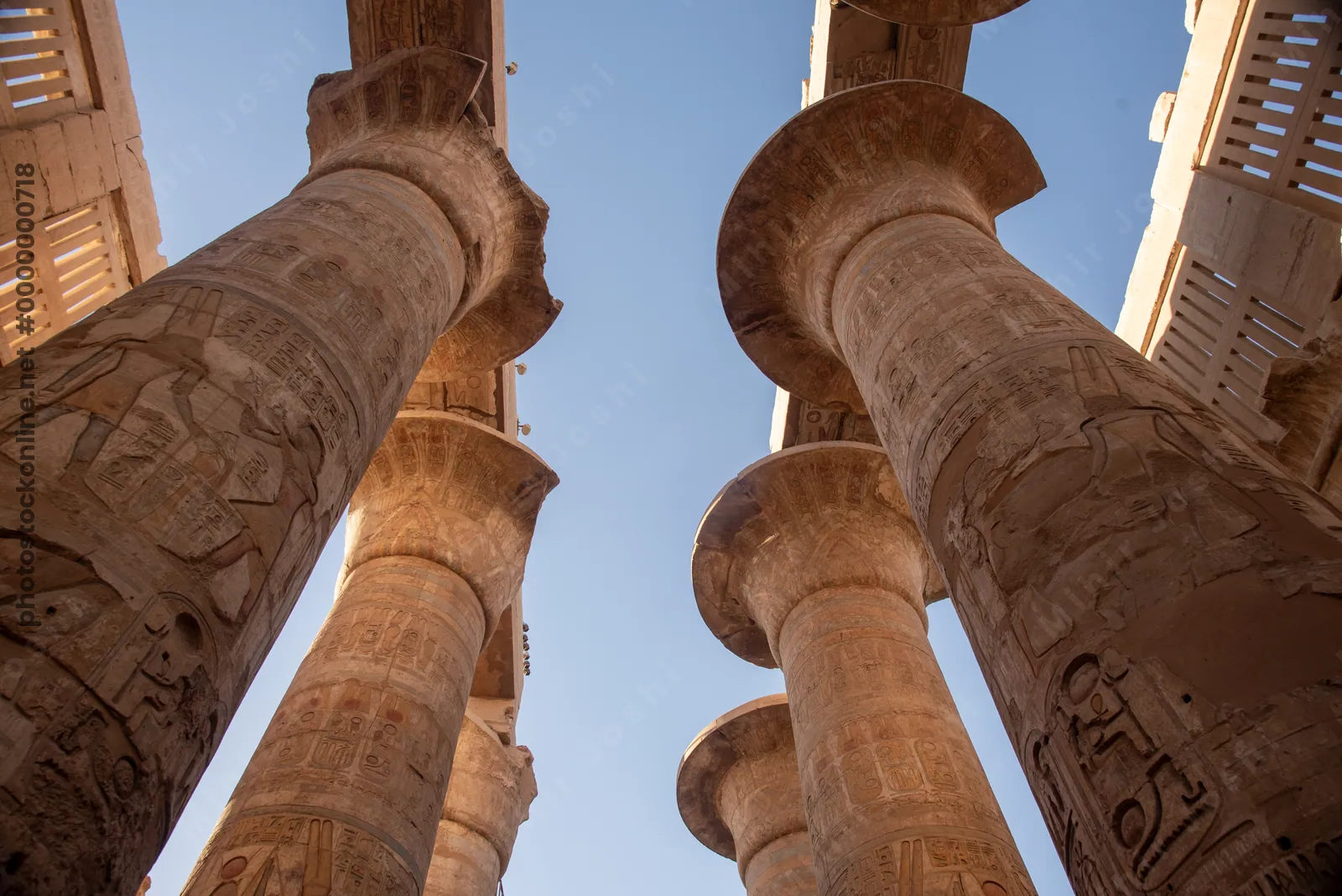 Luxor, Egypt - Feb 10, 2025: Luxor Temple, a large Ancient Egyptian temple complex located on the east bank of the Nile River