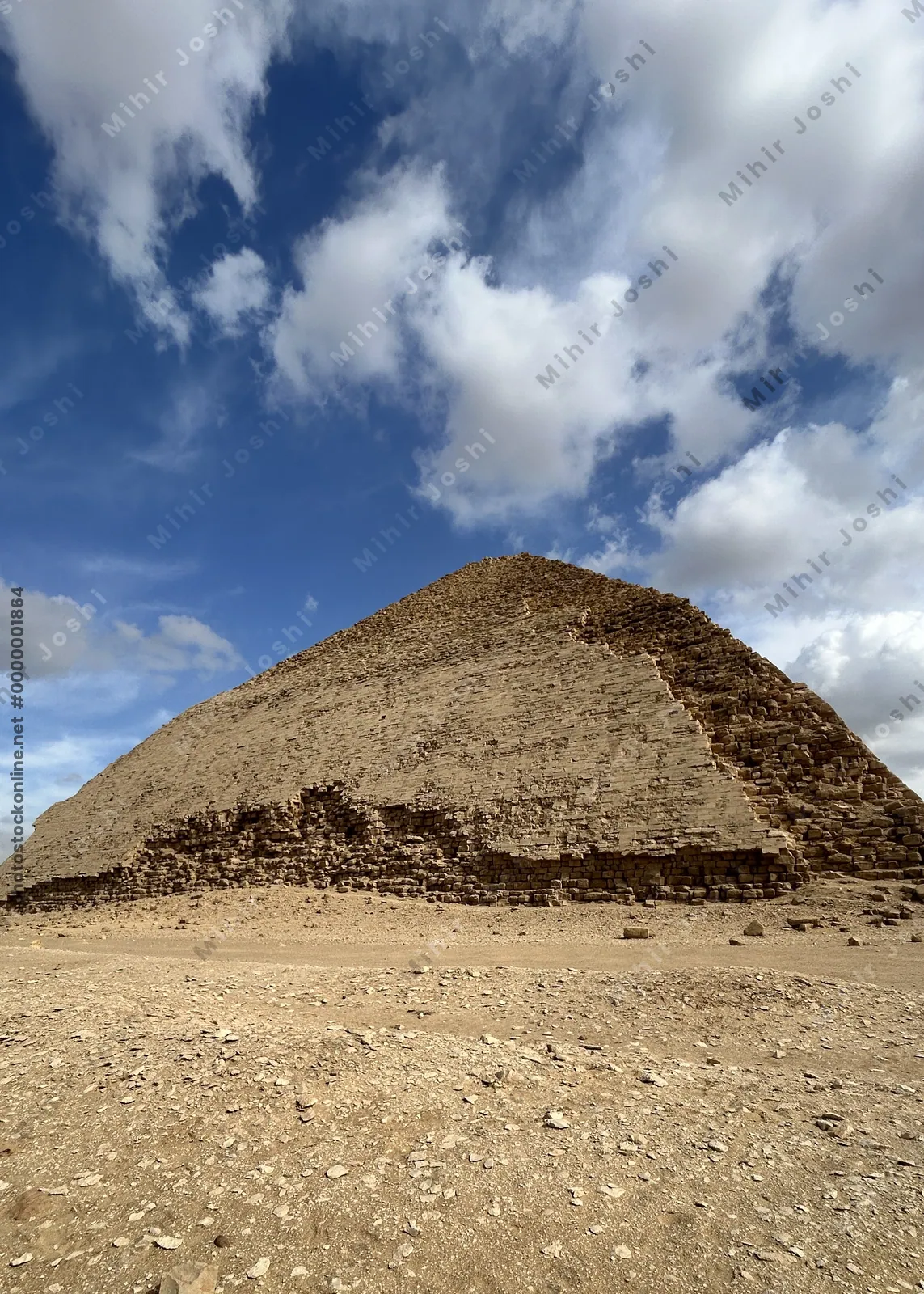 The Bent Pyramid at Dahshur, built by Pharaoh Sne