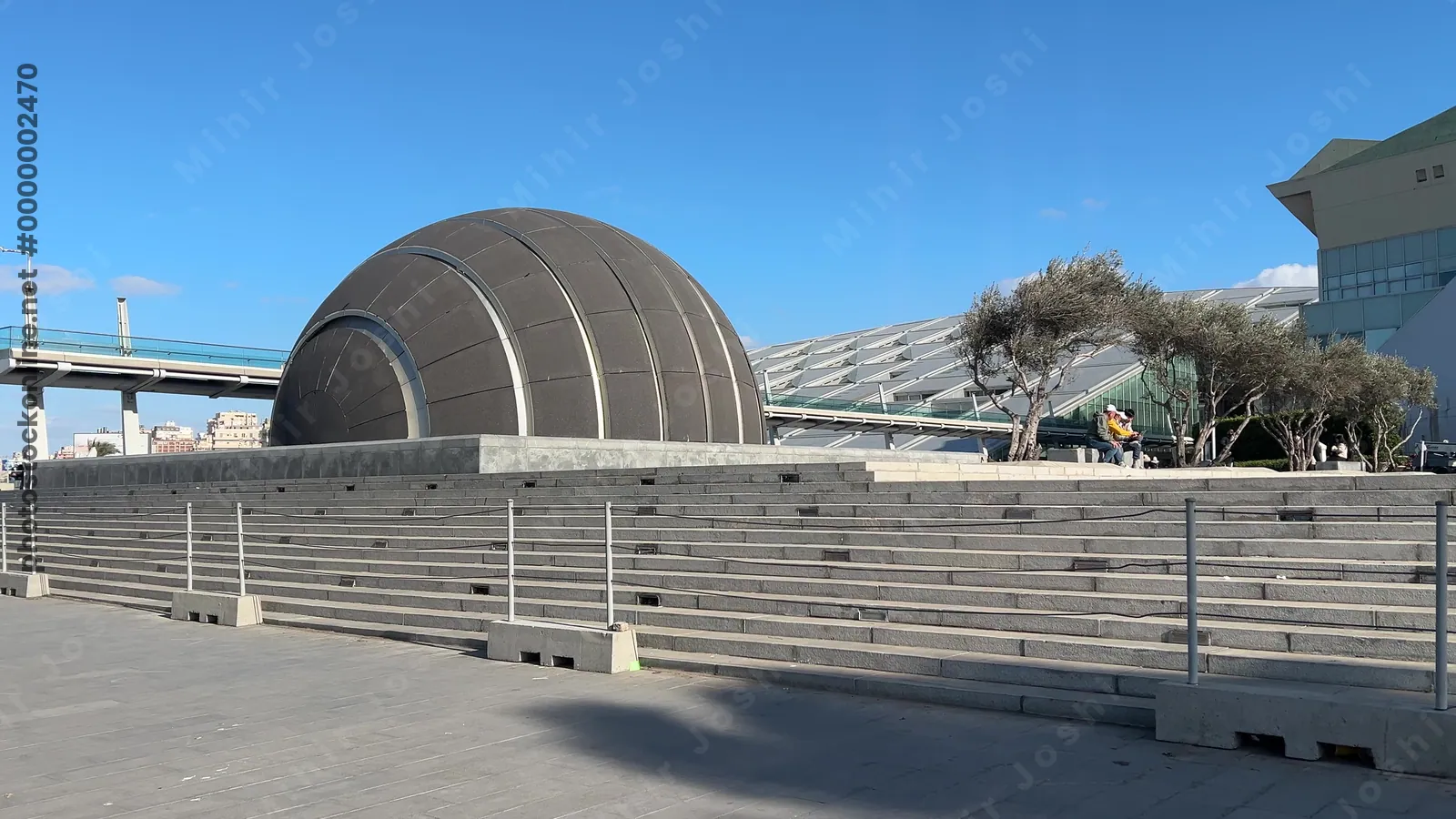 Modern Bibliotheca Alexandrina Library and Planet