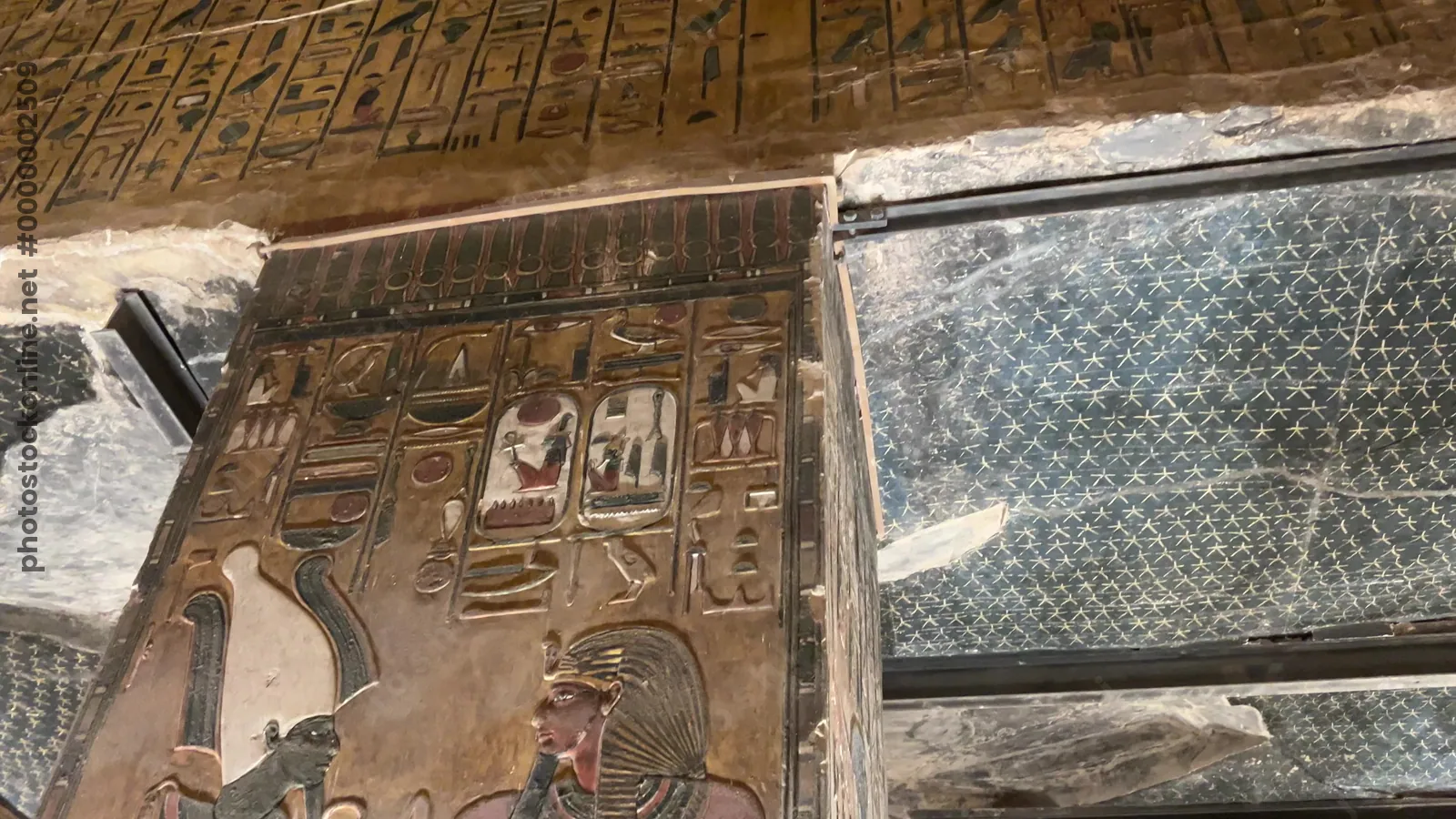 Depiction of Egyptian circumpolar stars with gods