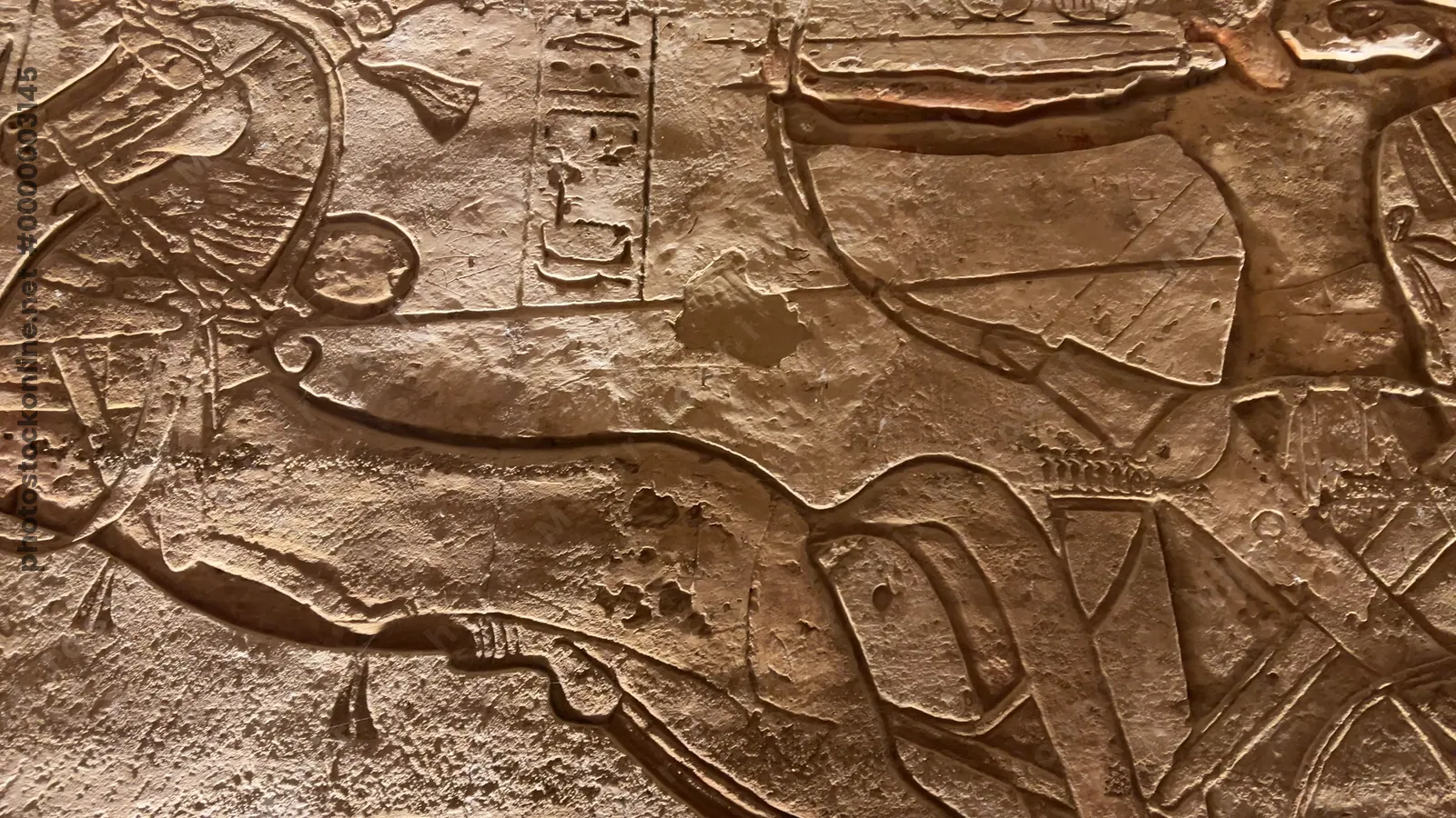Ramesses II battle relief at Abu Simbel, Egypt