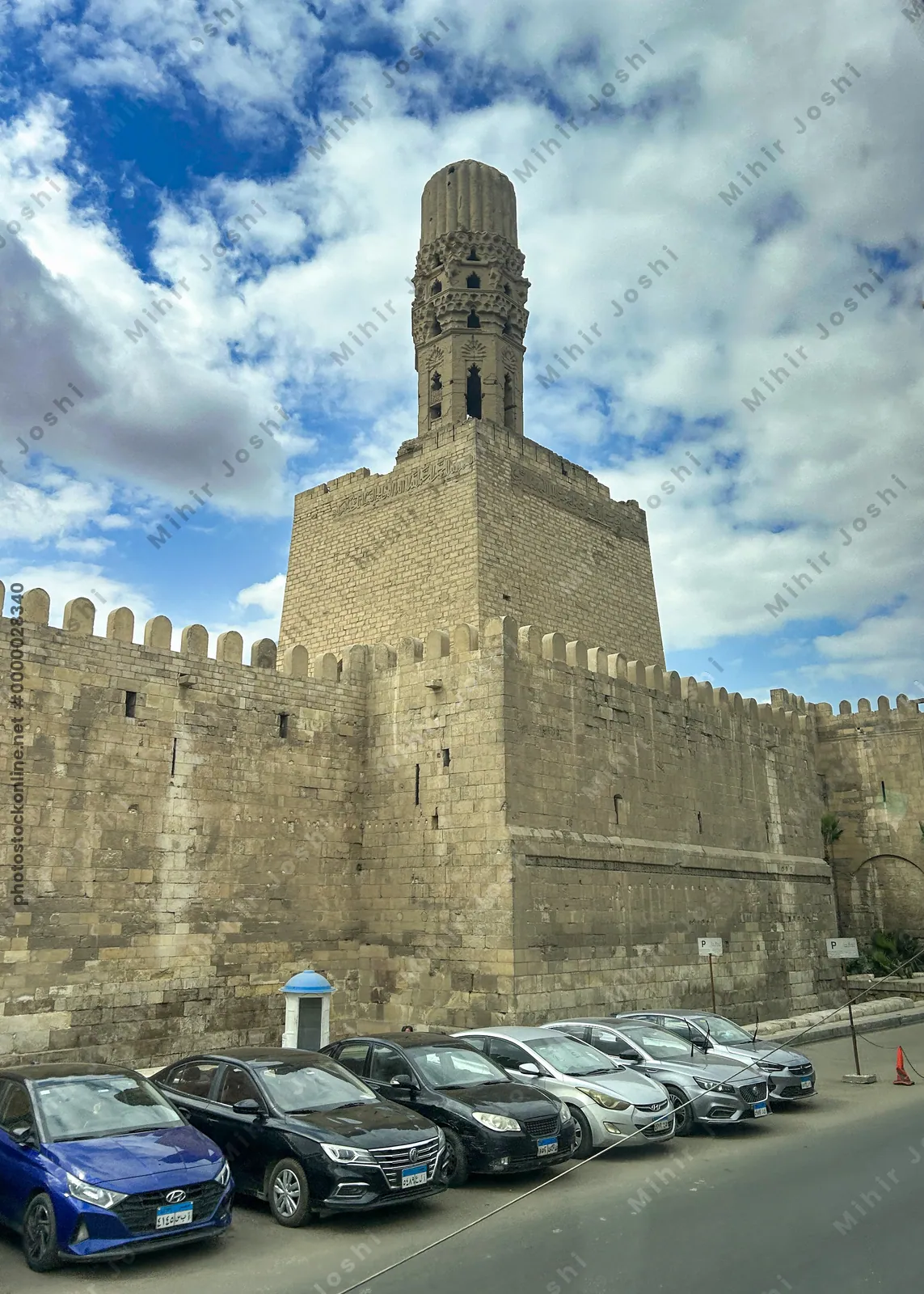 Minaret of Al-Hakim Mosque and northern city wall of 11th-century Cairo
