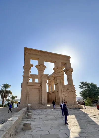 Trajan's Kiosk or Pharaoh's Bed on Agilkia Island, Aswan, Egypt