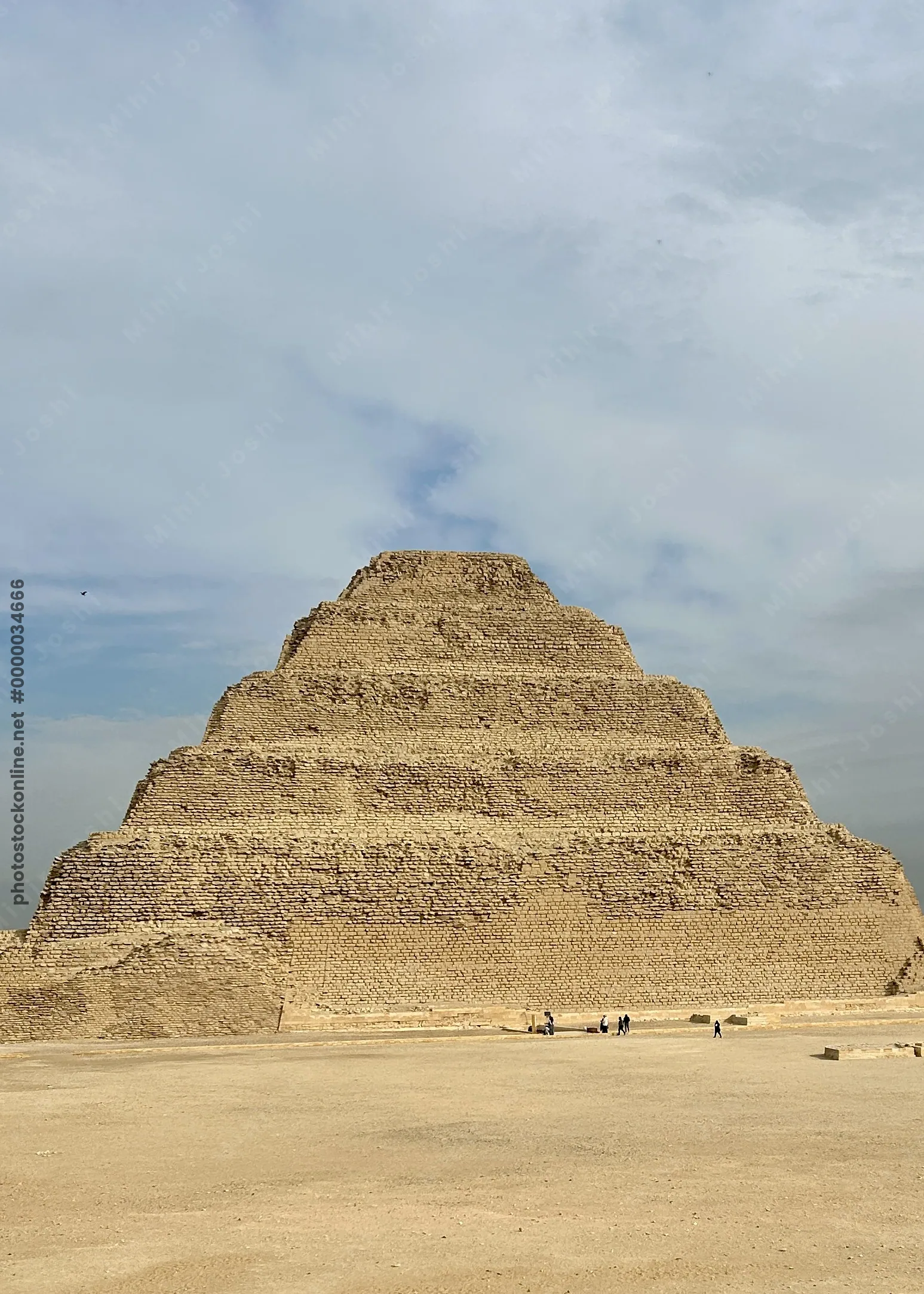 The Step Pyramid of Djoser at Saqqara, Egypt.