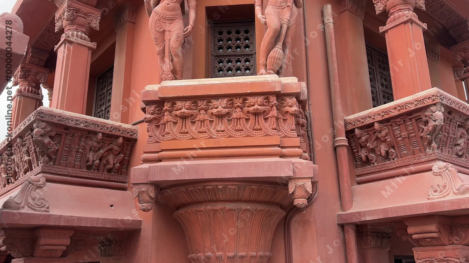 Heliopolis, Cairo, Egypt - Feb 4, 2024: The Baron Empain Palace also known as Le Palais Hindou, a distinctive and historic mansion in Heliopolis, a suburb northeast of central Cairo, Egypt.