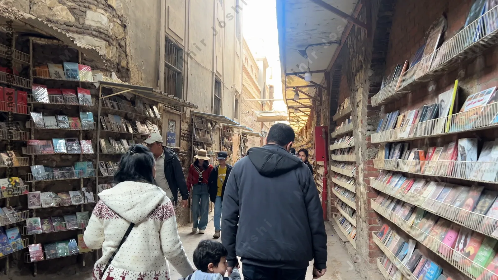 Cairo, Egypt - Feb 5, 2024: Experience the vibrant atmosphere of Coptic Cairo as you stroll through its narrow, bustling streets, rich in history and culture.